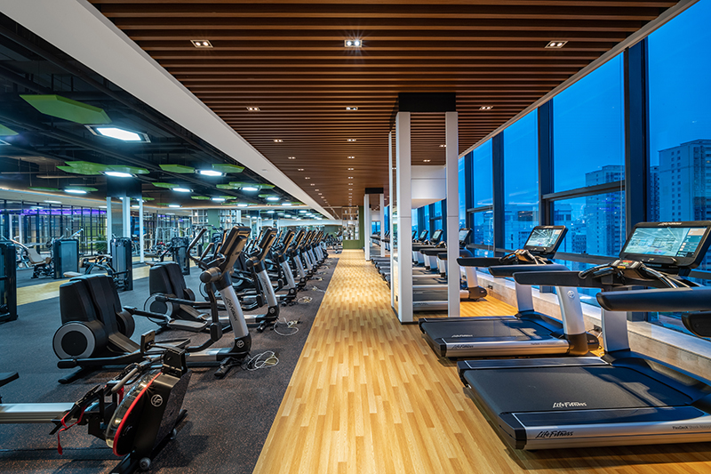 Fitness equipment room